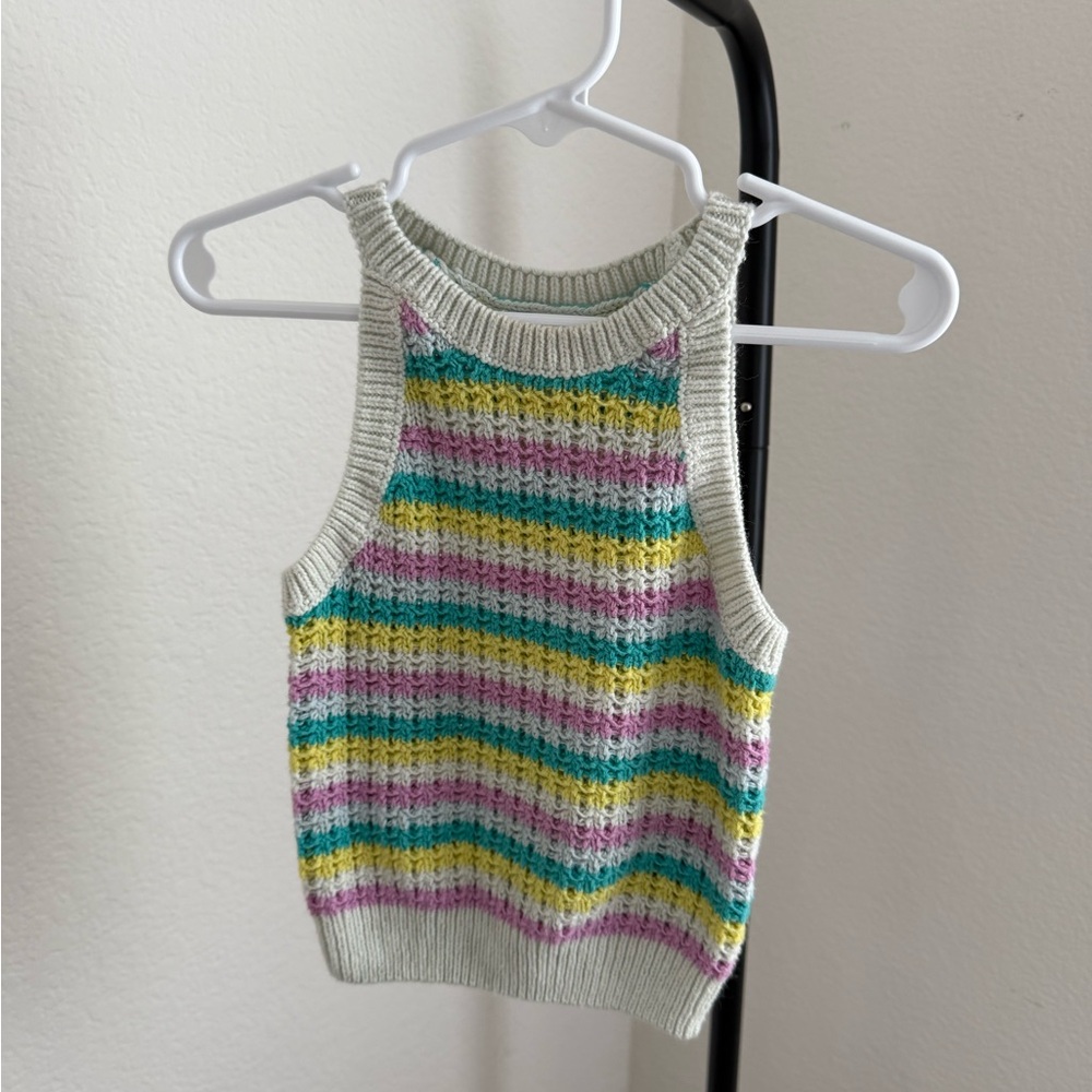 Cat & Jack Multicolor Knit Tank Top